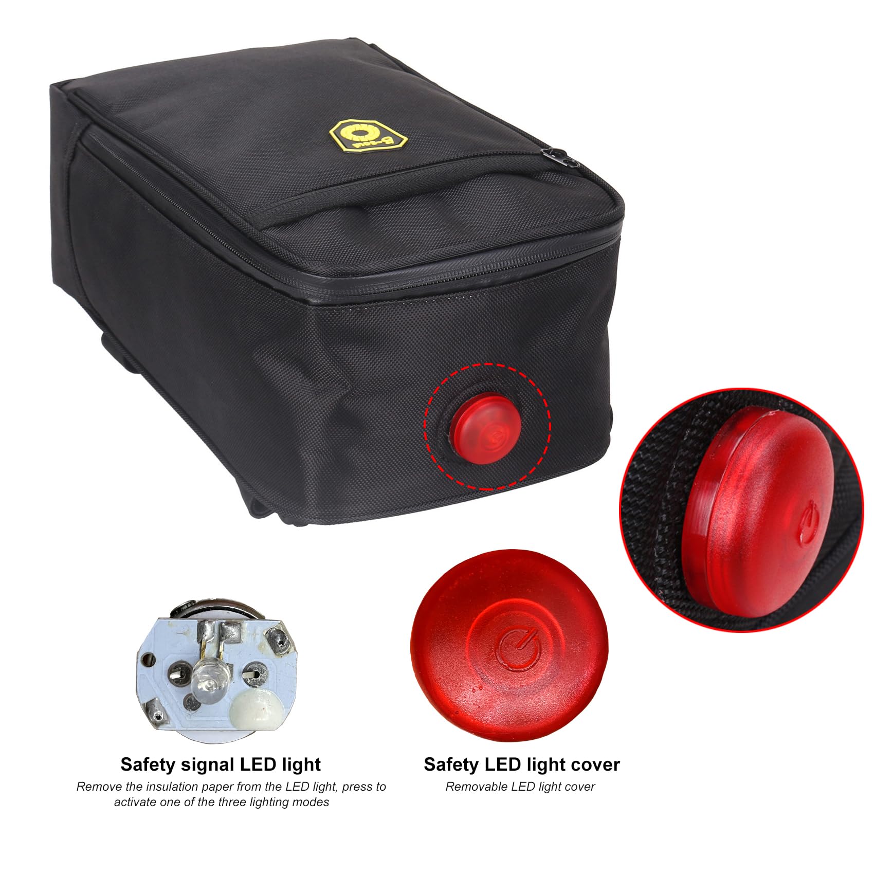 YzoTek Bike Rack Bag, Bicycle Rear Seat Waterproof Insulated Storage Pack - Image 3