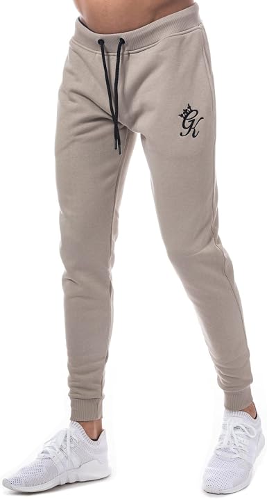 Gym King - Chándal - para Hombre Gris Blanco L: Amazon.es: Ropa
