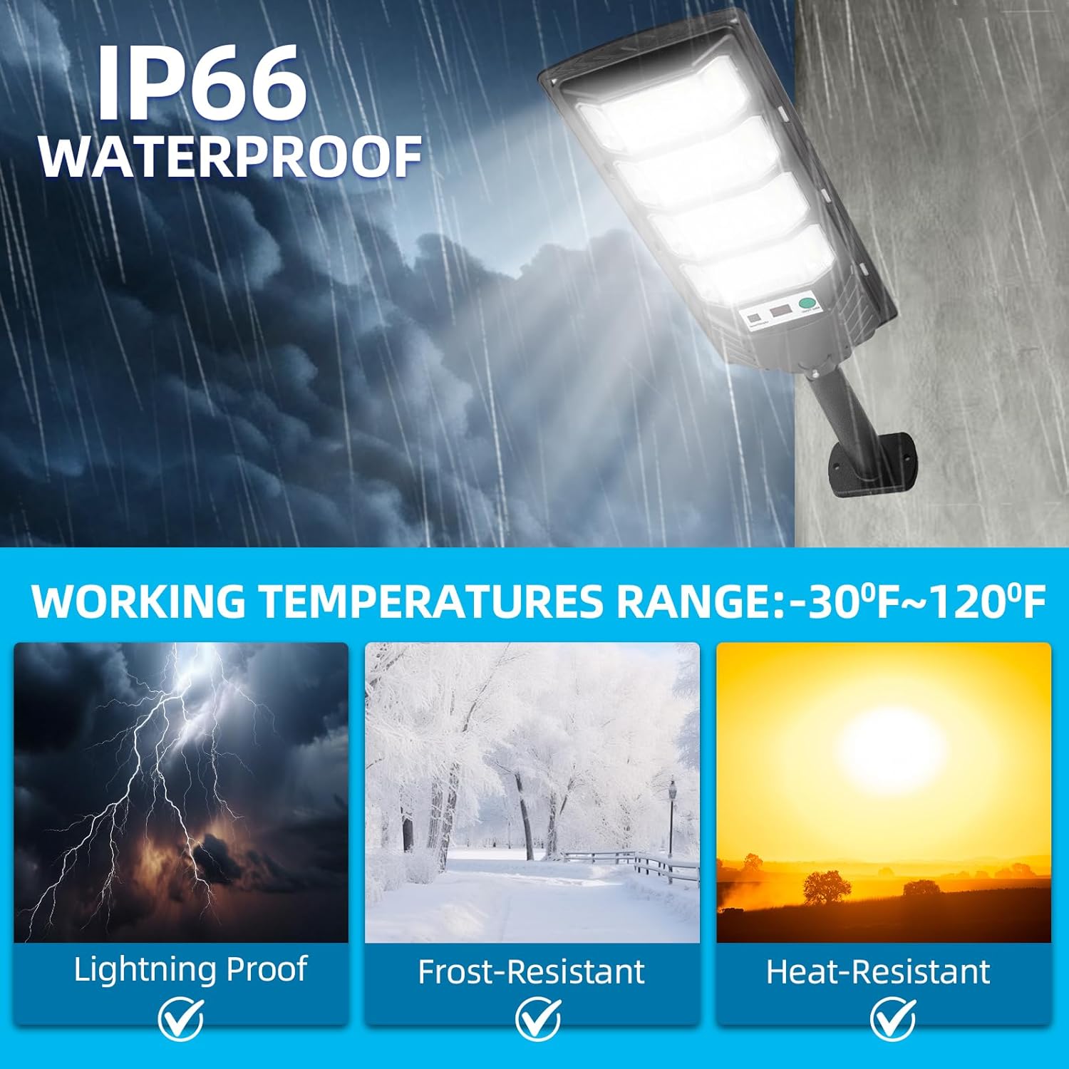 Solar Flood Lights Outdoor, 10000LM 6500K Motion Sensor Outdoor Lights Dusk to Dawn, IP65 Solar Street Lights Outdoor Waterproof with Remote Control, Outdoor Solar Lights for Yard, Patio (2 Pack)