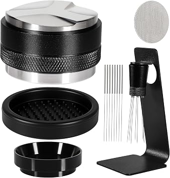 Espresso Accessories Kit 51mm, Coffee Distributor and Tamper Leveler
