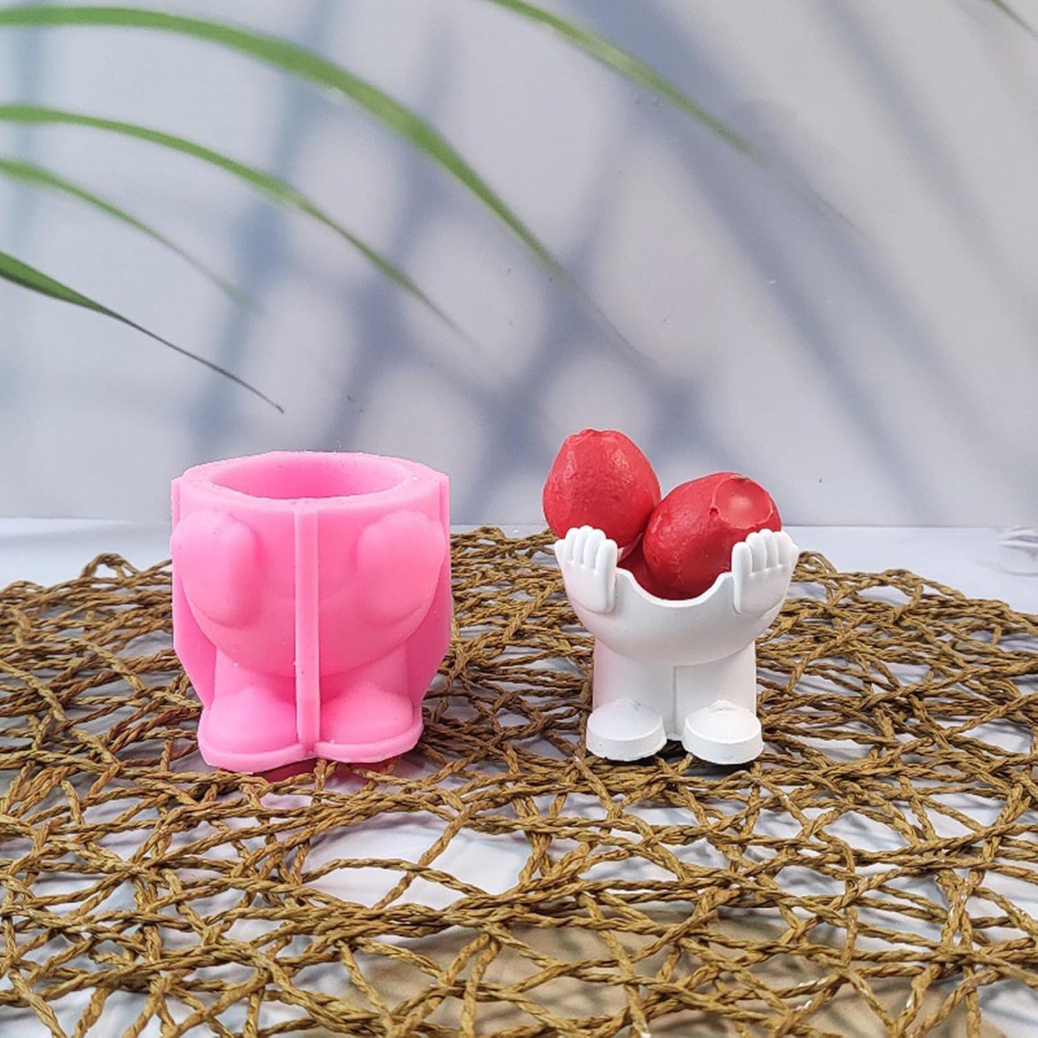 Eggs Tray Silicone, Resins Hands Hold Shape Eggs Cup