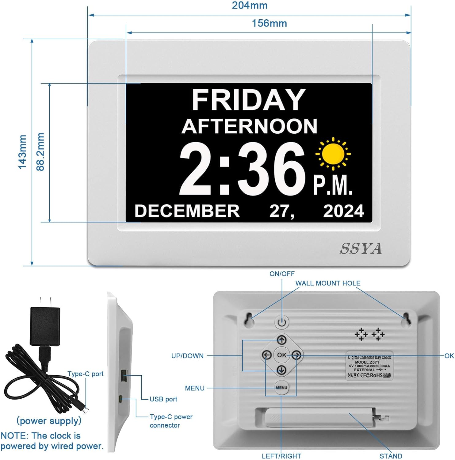 Stay on Track: The SSYA Digital Calendar Alarm Clock Review for Seniors