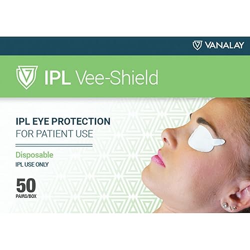 IPL Vee Shields, protección ocular desechable, 50 pares por caja