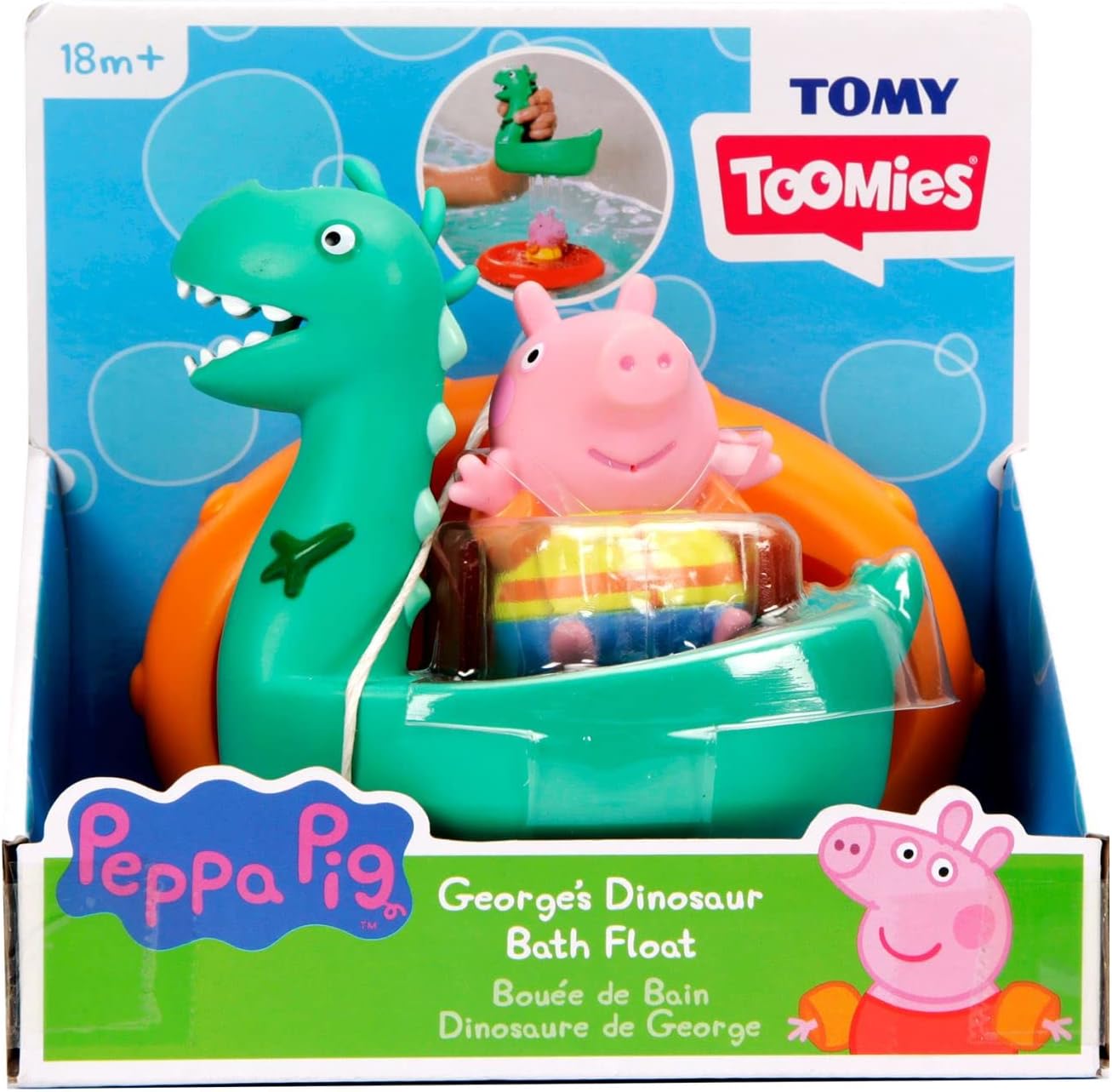 Toomies Peppa Pig Flotantes baño George - Rocco Juguetes E73106C
