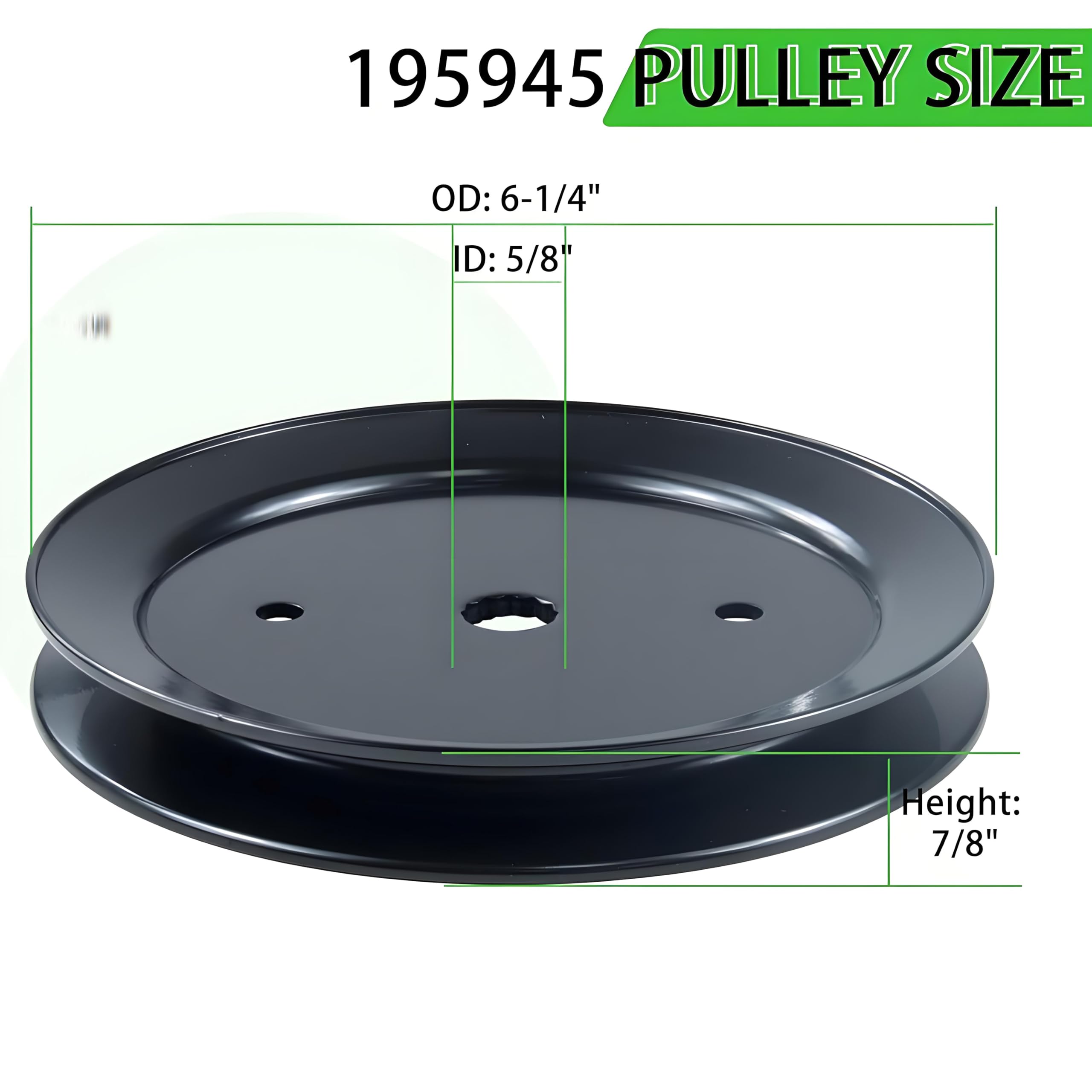 195945 Antriebsumlenkrolle Compatible for Craftsman 532195945 - Compatible for Craftsman 197473, 532197473, 195945, 21546446 - Compatible for Husqvarna YTH22V46 YTH18542 Traktoren