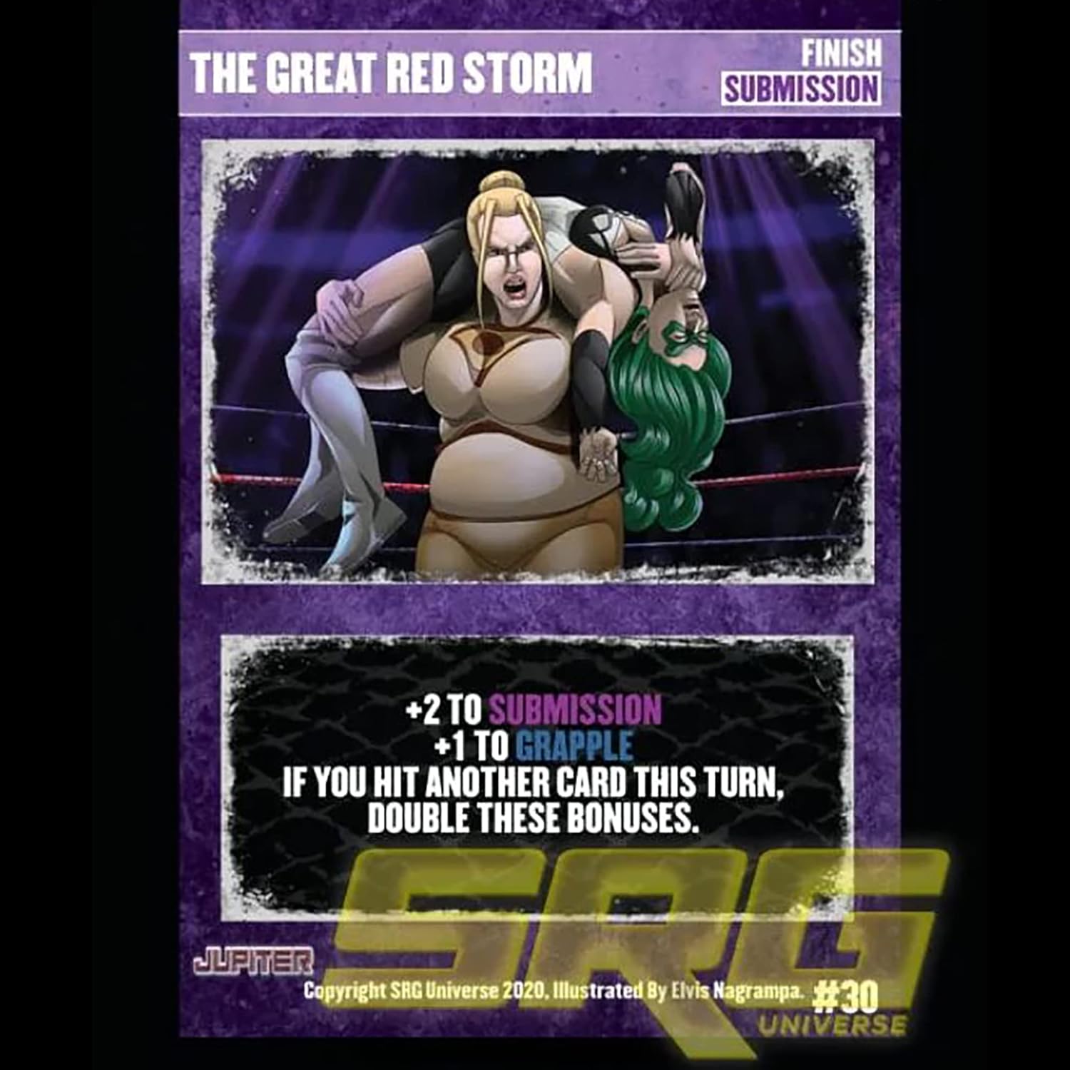 GTS Distribution Supershow Cosmic Crusader: Jupiter - Wrestling Card and Dice Game. SRG Structure Deck. Ages 12+, 2-6 Players, 10 Min Game Play (SRG41000)