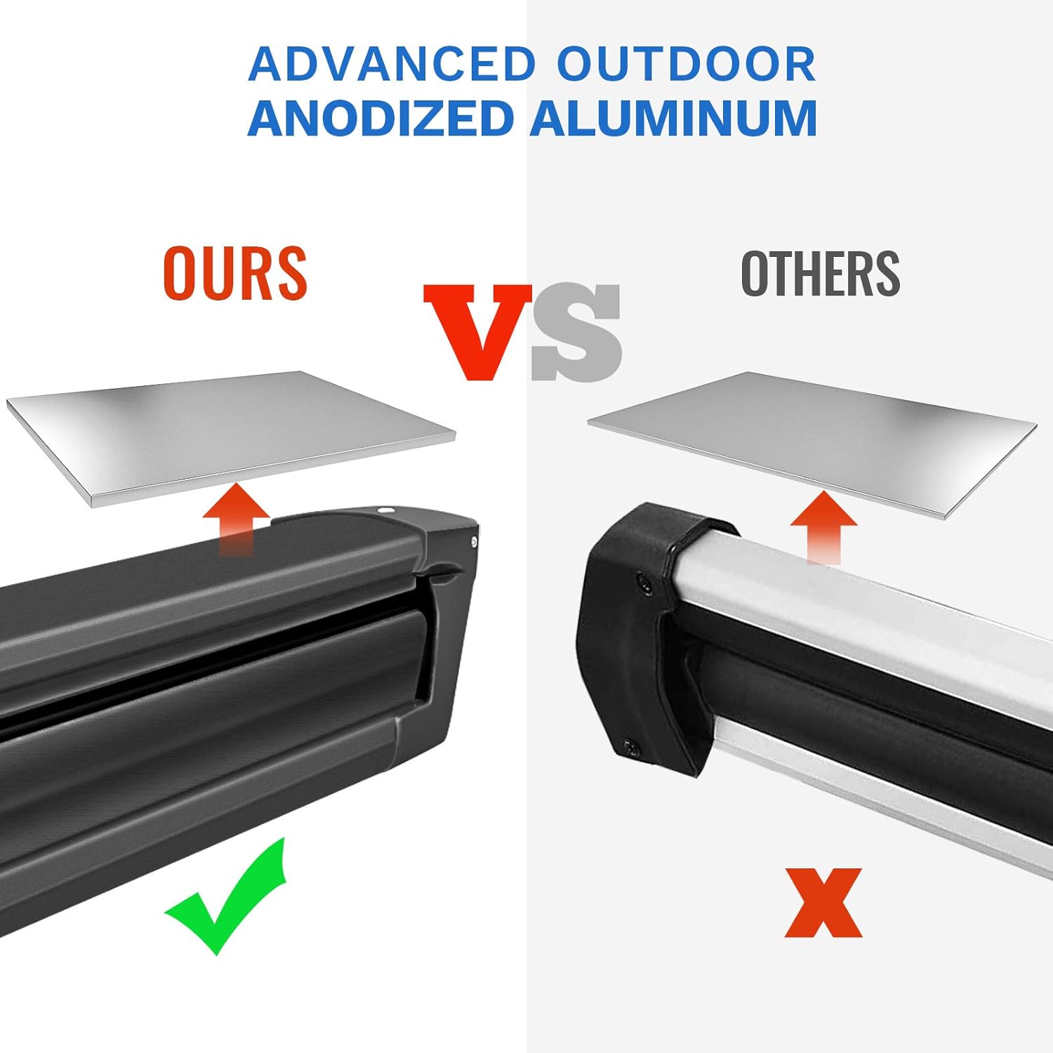 AA Products Aluminum Universal Car Ski Roof Racks, 2 Pcs Ski Snowboard Racks Carriers Fits Most Vechicles Equipped Cross Bars - Black : Automotive