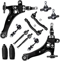 Vista 98 de Detroit Axle – 12 brazos de control superiores e inferiores delanteros con rótulas, barras de unión exteriores e interiores con topes, barras