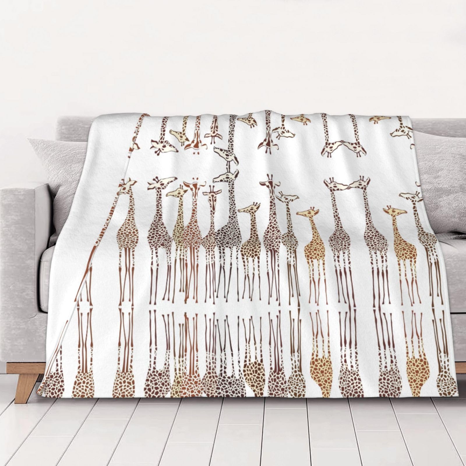 Couverture polaire girafe 152x203 cm idée cadeau originale