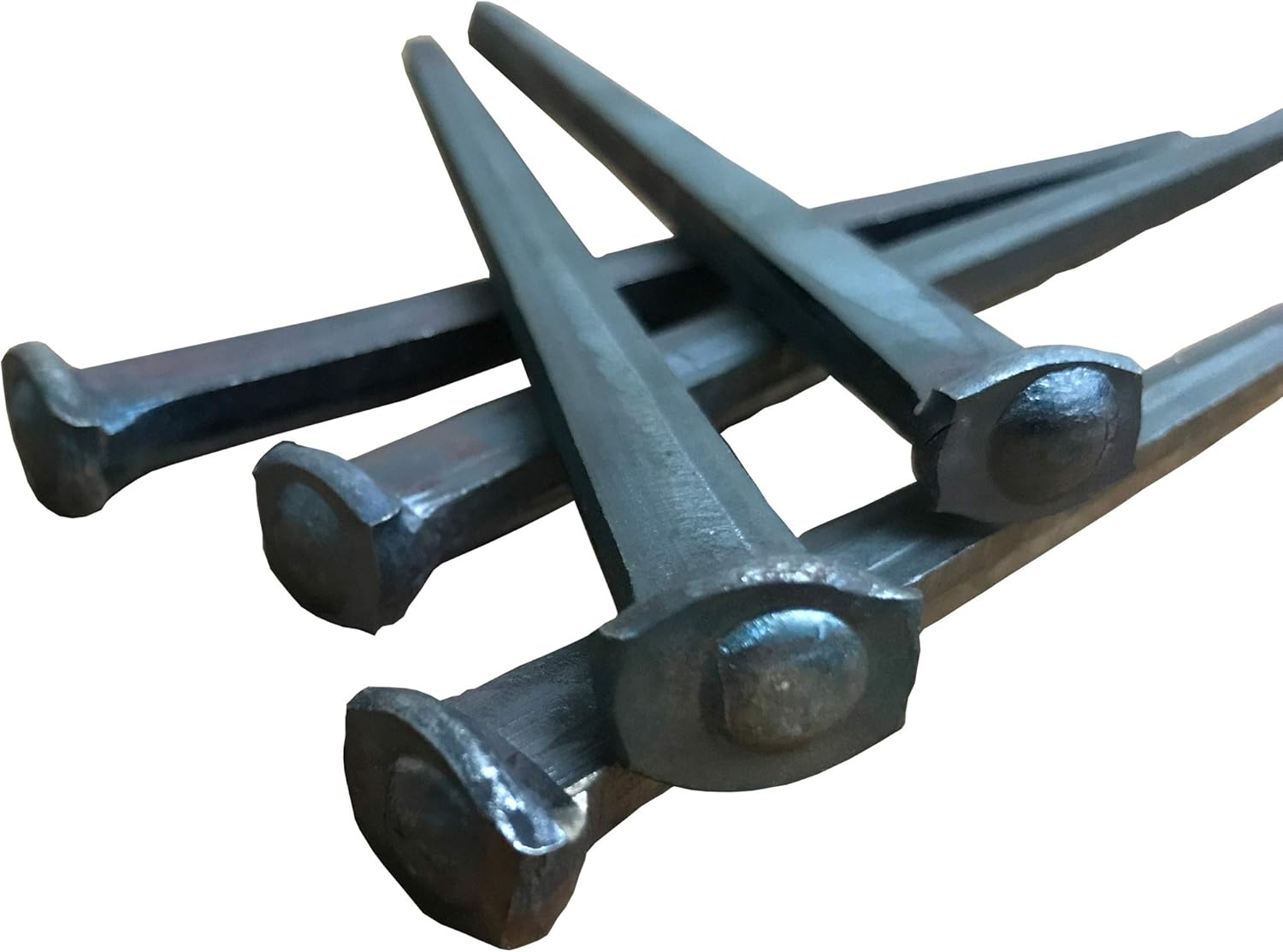 6"- Steel Square Common Rose Head STANDARD-60d Nails (10 Nails)