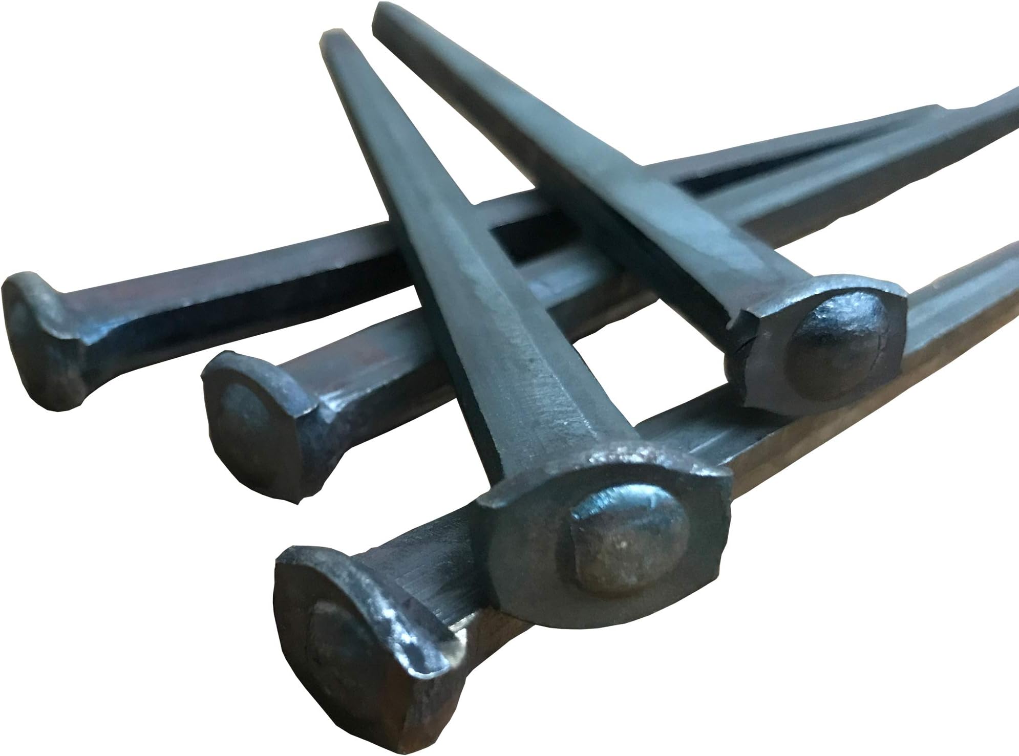 6"- Steel Square Common Rose Head STANDARD-60d - Large Spike Nails (5 Nails)