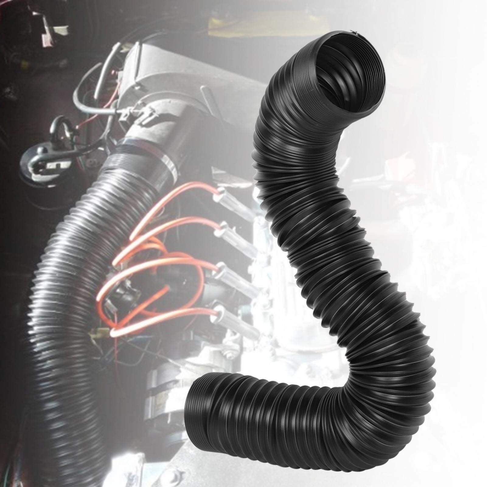 Tubo di aspirazione dell'aria fredda 76mm/3 pollici Tubo di aspirazione dell'aria fredda per auto Tubo flessibile del tubo flessibile Accessori universali per auto,Modifica della del motore