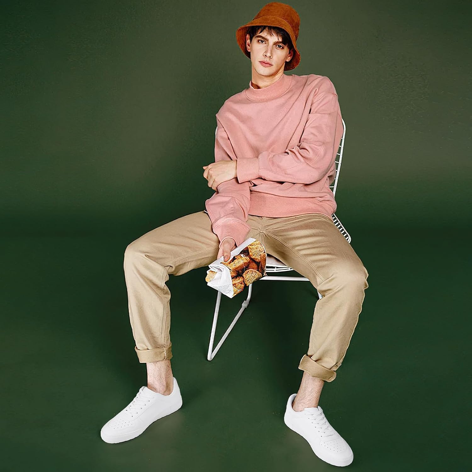 Moudki Womens White Tennis Shoes PU Leather Sneakers Casual Walking Shoes - Image 6