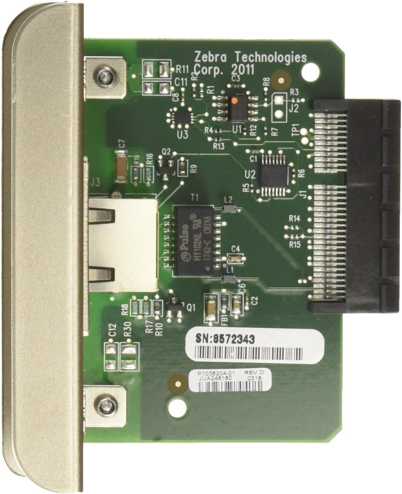 Zebra Technologies P1037974-001 Internal Zebranet Print Server 10/100 for ZT200 Series