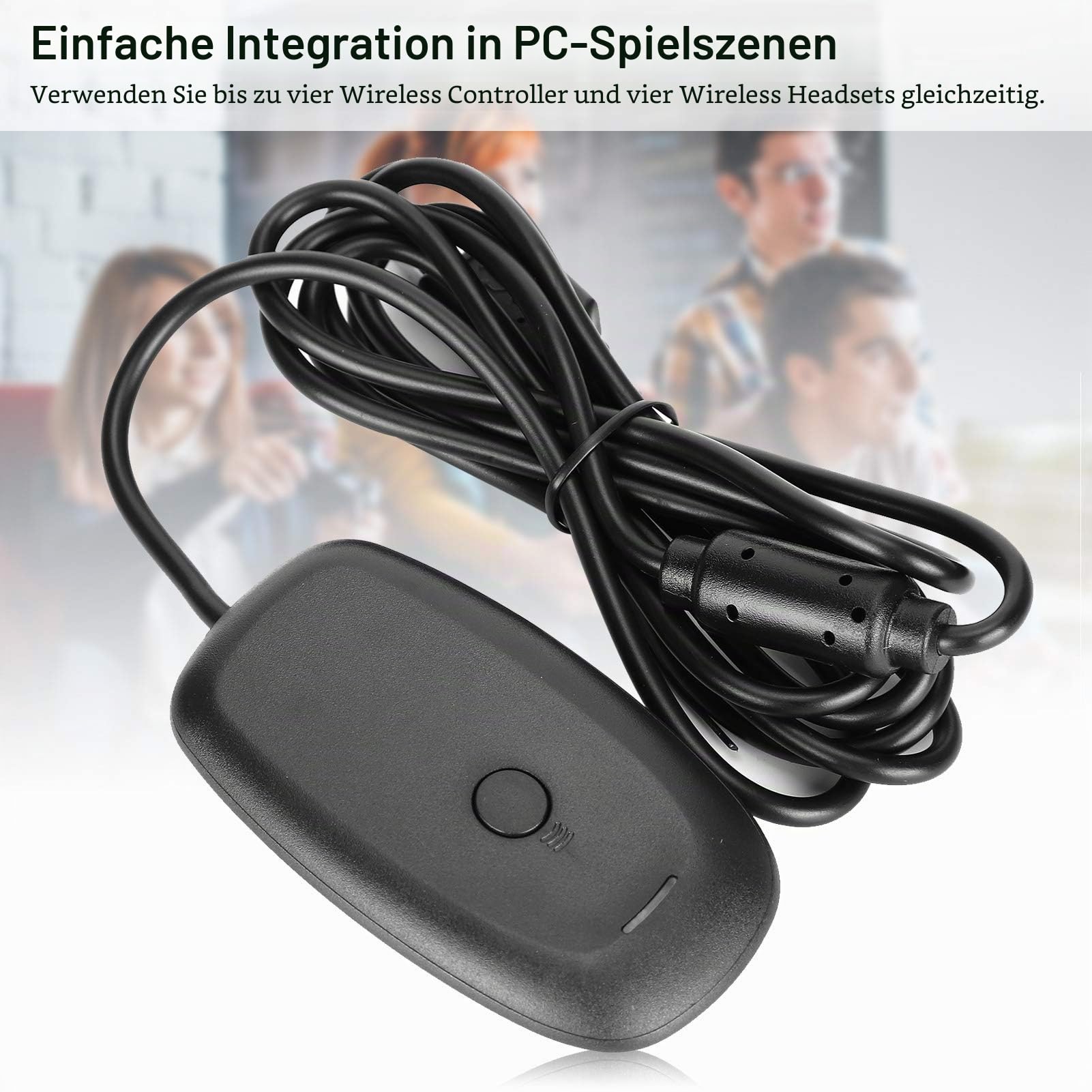 PC Receiver Gaming Controller - Xb0x 360 Wireless Controller Gamepad Wireless Fit für PC/Xb0x 360 (Windows XP/7/8/10)