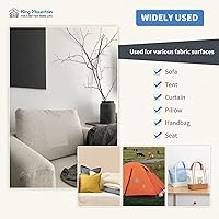 Vista 173 de KING MOUNTAIN Parche de reparación de lona de 9 x 11 pulgadas, 2 piezas, parche de tela impermeable autoadhesivo para sofás, tiendas de campaña