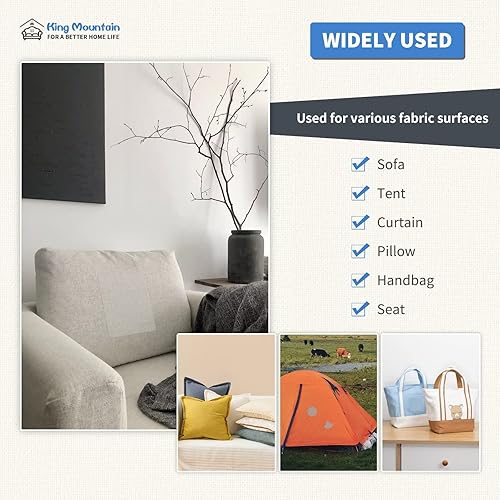 Vista 173 de KING MOUNTAIN Cinta de reparación de lona, parche para equipos para exteriores, 4 x 63 pulgadas, impermeable, autoadhesiva para reparar cubiertas