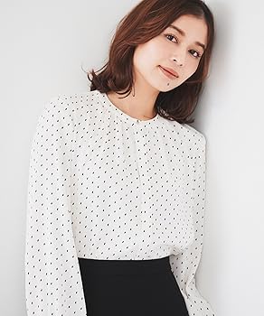 売れました(^-^)vgroveLサイズブラウス♥ Amazon | [アンタイトル] シャツ・ブラウス 【通勤】 オーバル