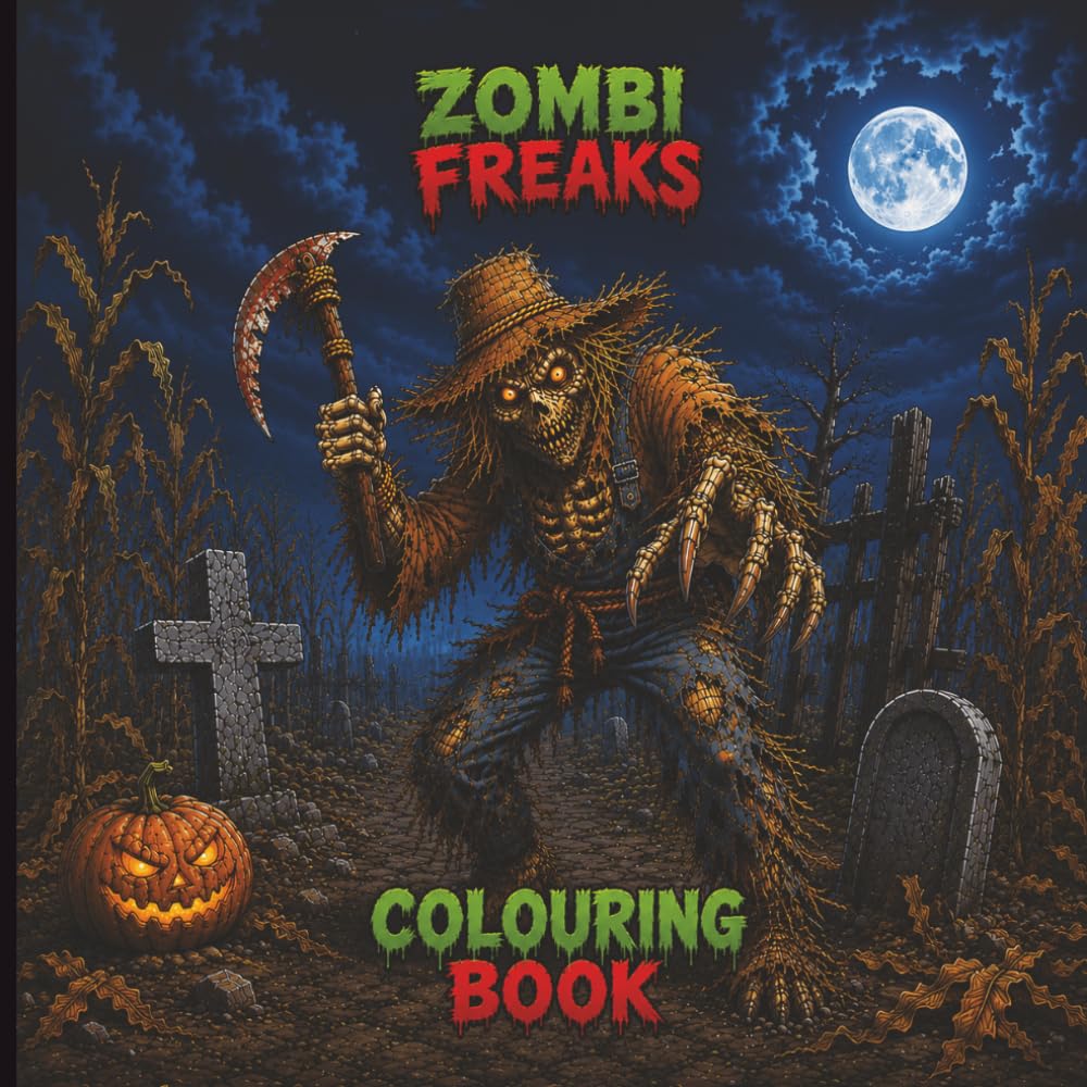 Zombi Freaks Colouring Book: Creepy Zombies, Mutant Monsters & Horror Creatures for Teens and Adults