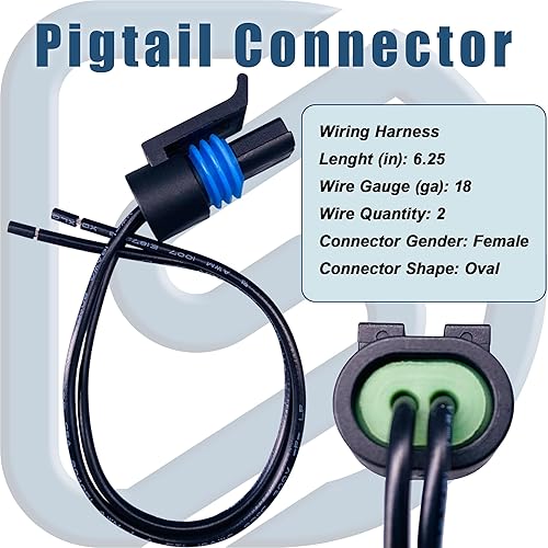 Miniatura 6 de 213-4514 213-4333 19236568 Sensor de temperatura del refrigerante del motor con conector de coleta, compatible con Buick Lacrosse, Chevy Silverado,