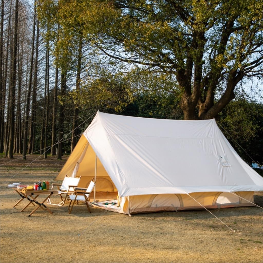 Zelt Outdoor-Campingzelt, Tragbar, Faltbar, Hausartig, Wasserdicht, Dicke Baumwolle, Sonnen- Und Regensicheres Familienzelt Robust und Langlebig(A) Sport & Freizeit