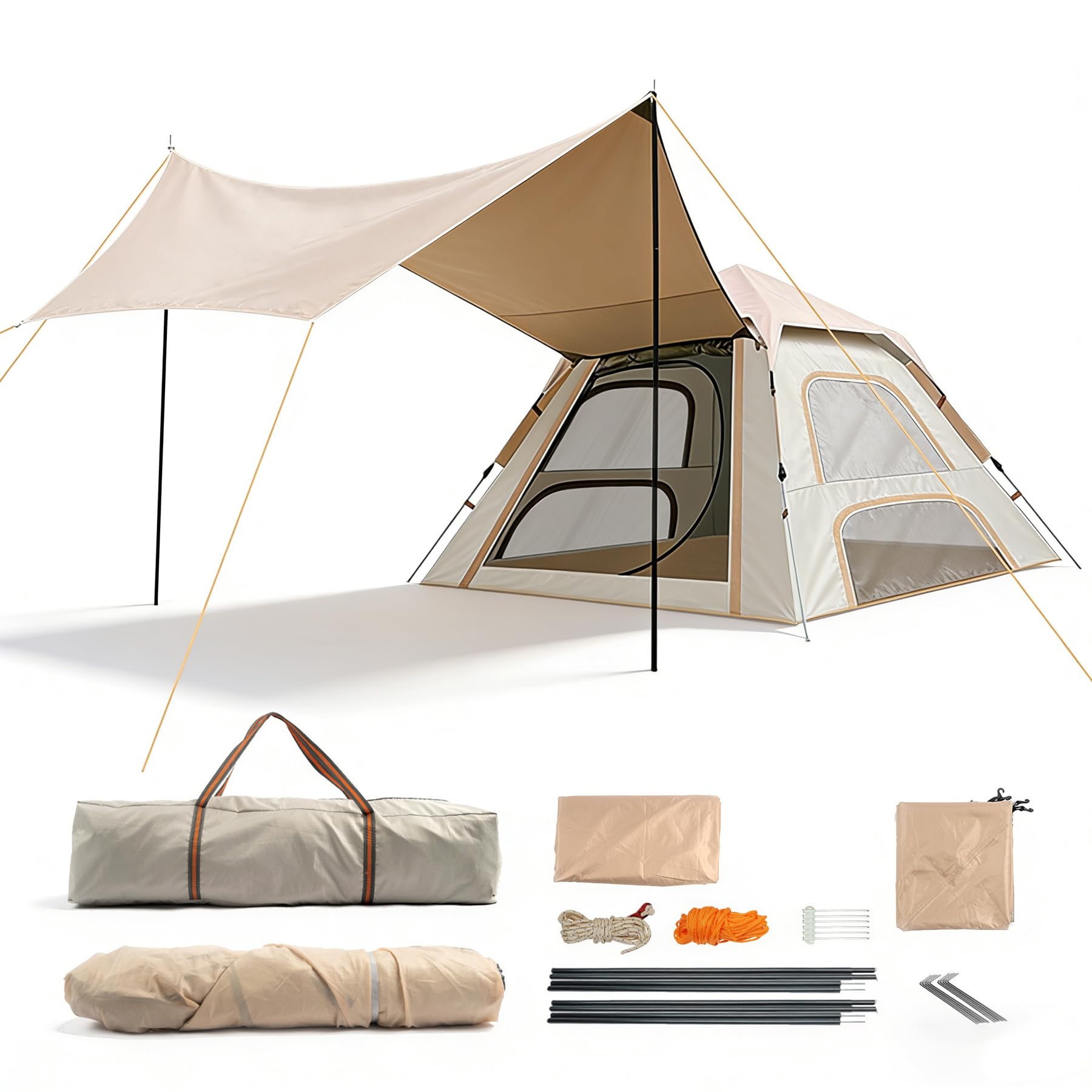 Amazon.co.jp: LVYUAN テント ワンタッチ 5~6人用 ワンタッチテント