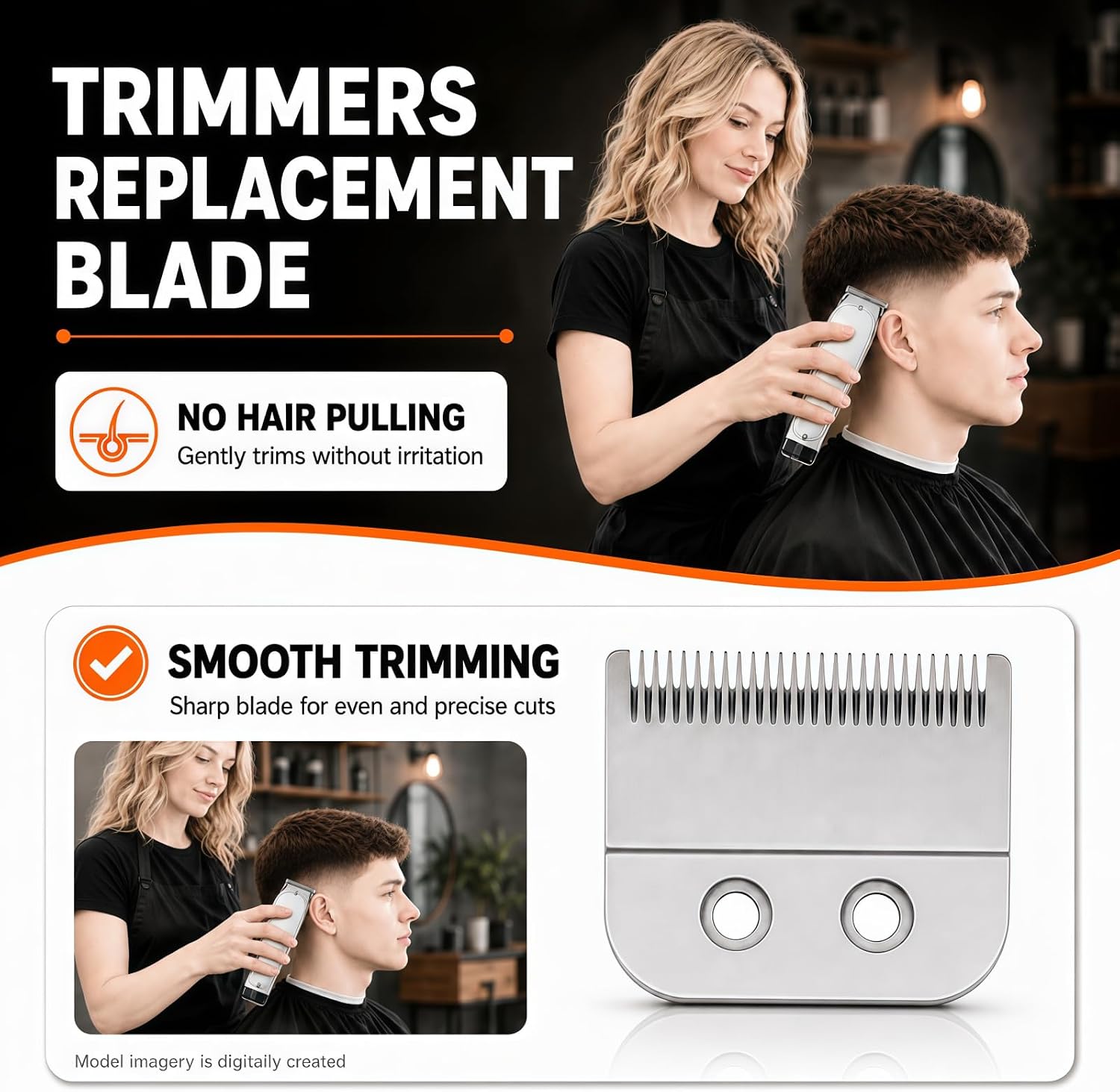 Clipper Replacement Blades，Compatible with Andis Master Cordless MLC Model