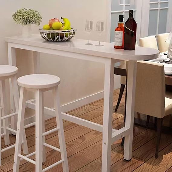 Bar Table Height Pub Table, Counter Sofa Table, Rectangular High Top Kitchen & Dining Tables(220x40cm/87x16in)