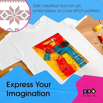 PPD 10 Sheets 11x17 Iron-on Heat Transfer Paper Dark Fabrics Inkjet