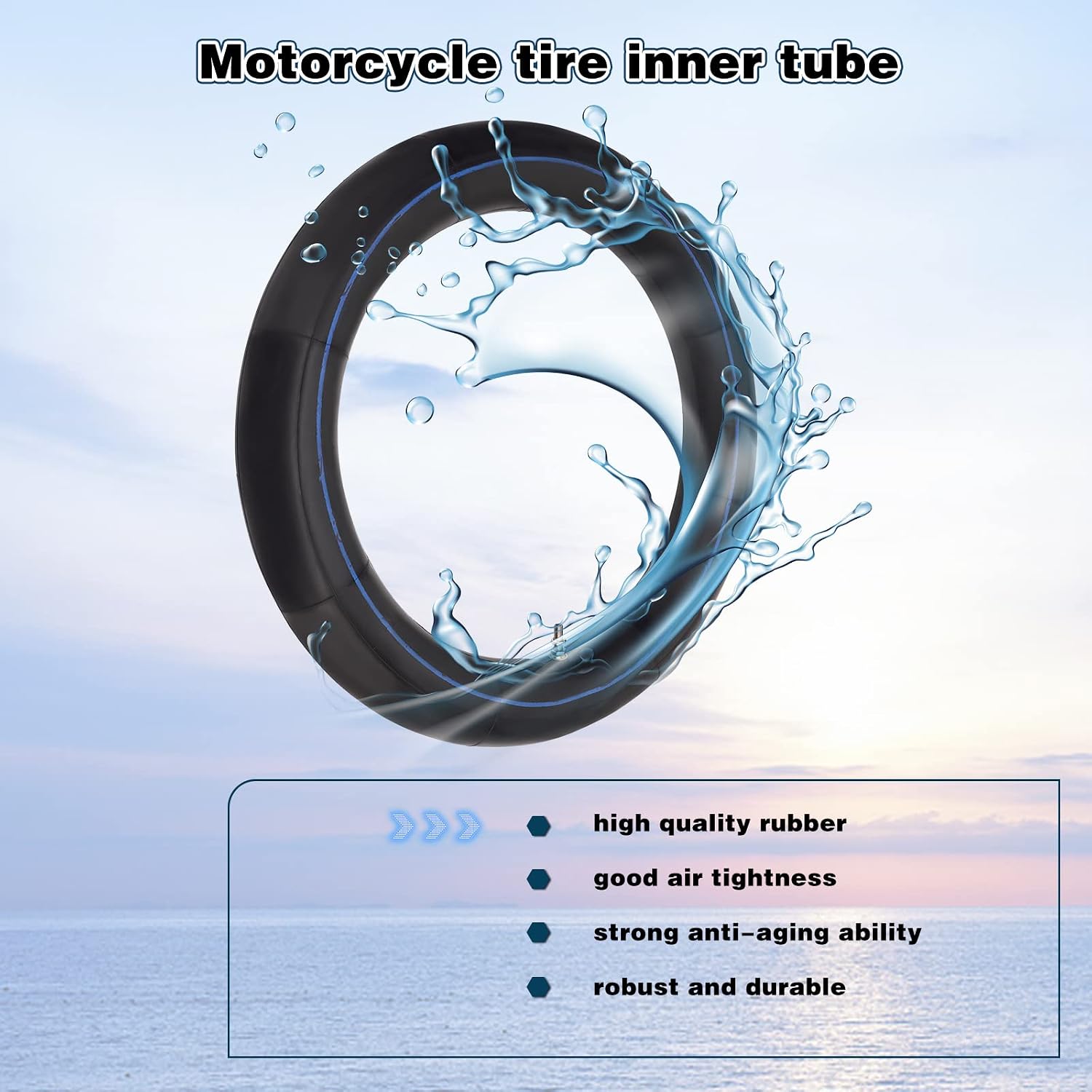 2.75/3.00-14 Inner Tube Motorcycle Tube with Valve Stem Compatible with 125cc 140cc Pit Pro Trail Foot Dirt Bike (1 PC)
