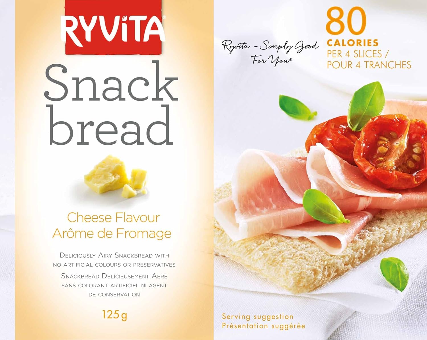 RYVITA Cheese Snack Bread, 125g Amazon.ca Grocery & Gourmet Food