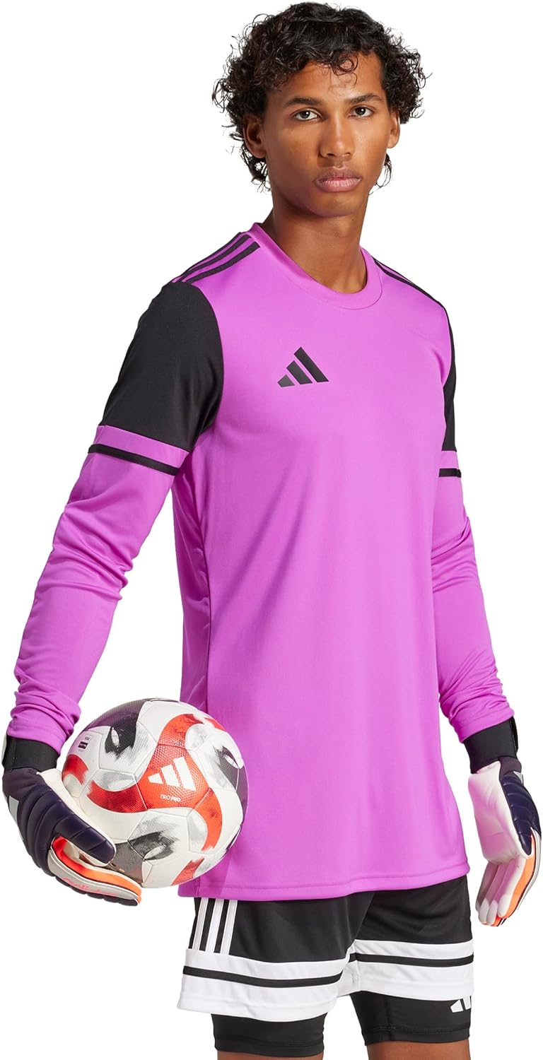 adidas Squadra 25 Padded Goalkeeper Jersey | Padded Elbow Protection | Pulse Lime | for Soccer