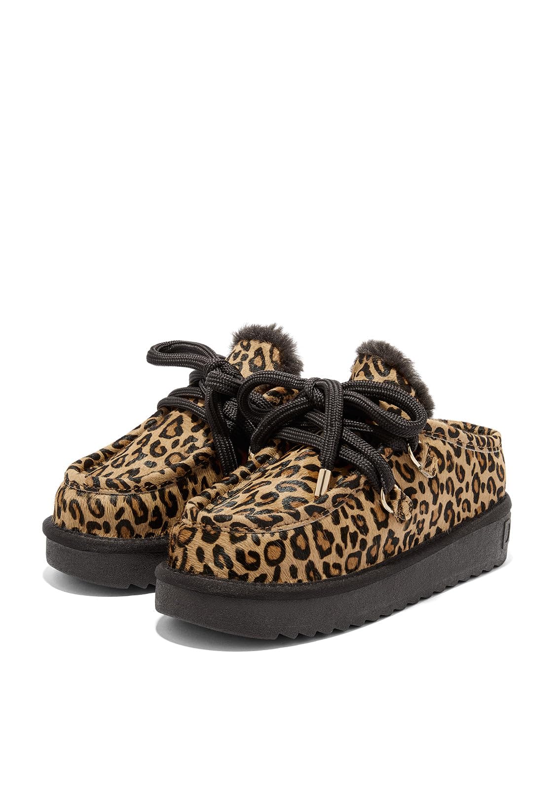 D.Franklin Chodaki Damskie Nordic Clog z Nadrukiem w Panterkę - Buty Damskie - Moda Casual - Rozmiar (40) - Model nordic