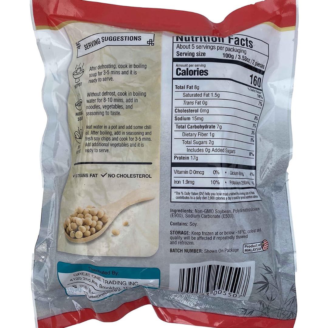 Bond Fresh Soy Chip, Beancurd Pouch, Soy Chips,17.6 oz x 9 bags, NON-GMO, Vegan (Pack of 9)