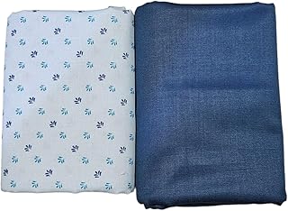 mans fab Shirt & Trouser Fabric in Velvet Box Packing (Shirt-2.35 m, Pant-1.25 m) Blue-42-picture-17