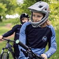 Cască MTB pentru copii și adolescenți ABUS YouDrop FF, cu bărbie detașabilă, mărimea S, negru 5