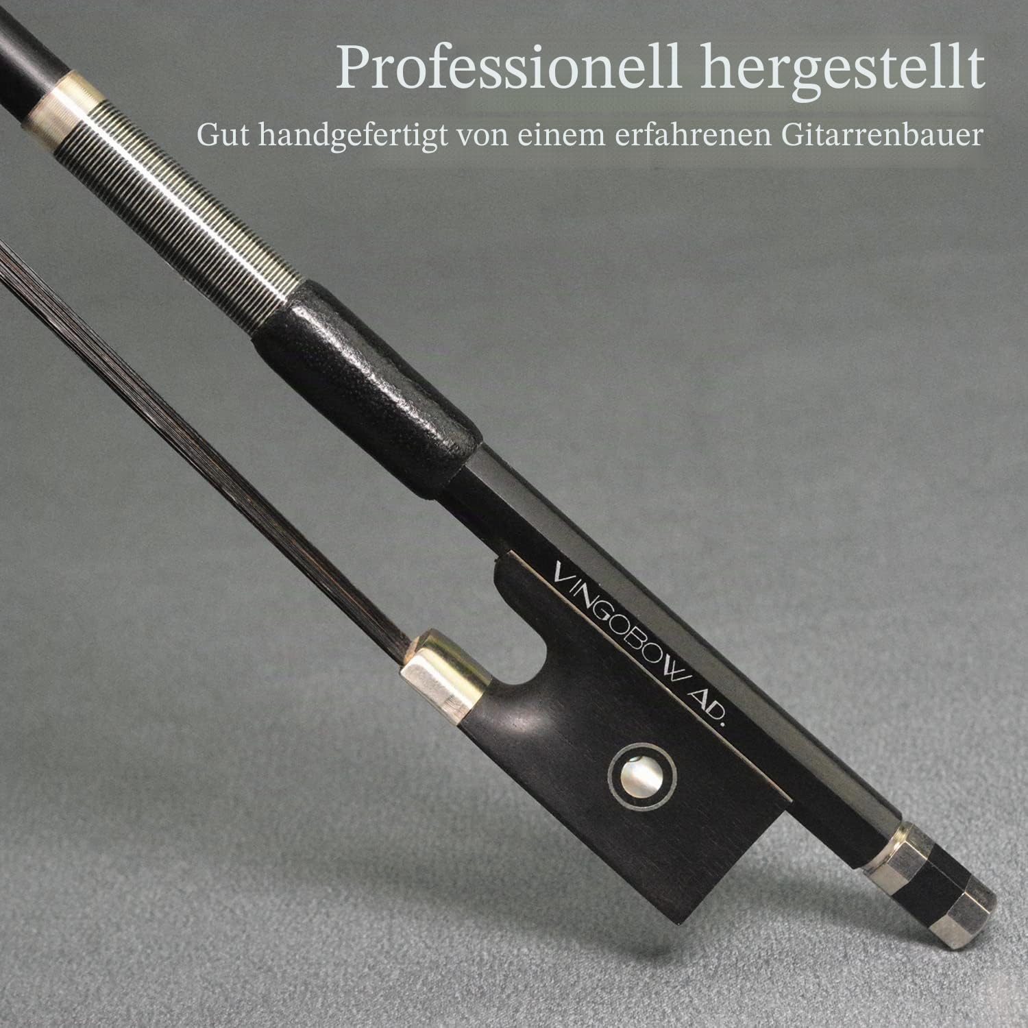 Geigenbogen Violine Geigen bogen Kohlefaser Carbon Bow Schwarzes Rosshaar für lauteren Klang 4/4