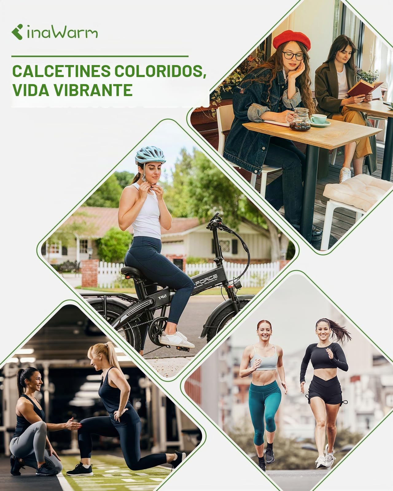 Calcetines deportes de bambú para Mujer/Niñas, 6 pares,calcetines cortos，running，transpirables,calcetines tobilleros，con caja de regalo