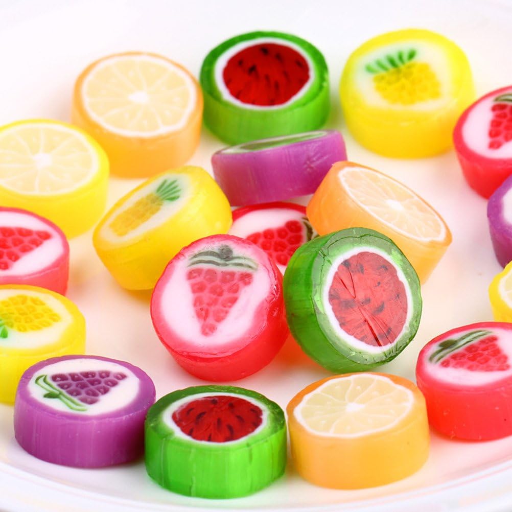 250g (8.8 Oz) Aiyijia Fruity Tastes Slice Candy, Korean Style Cute Sweets, Multi Tastes, Snack, Food