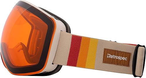 Miniatura 2 de Retrospec G2 - Gafas de esquí y snowboard para hombres y mujeres, con bloqueo magnético 100% UV, lentes antiarañazos y antivaho para protección y