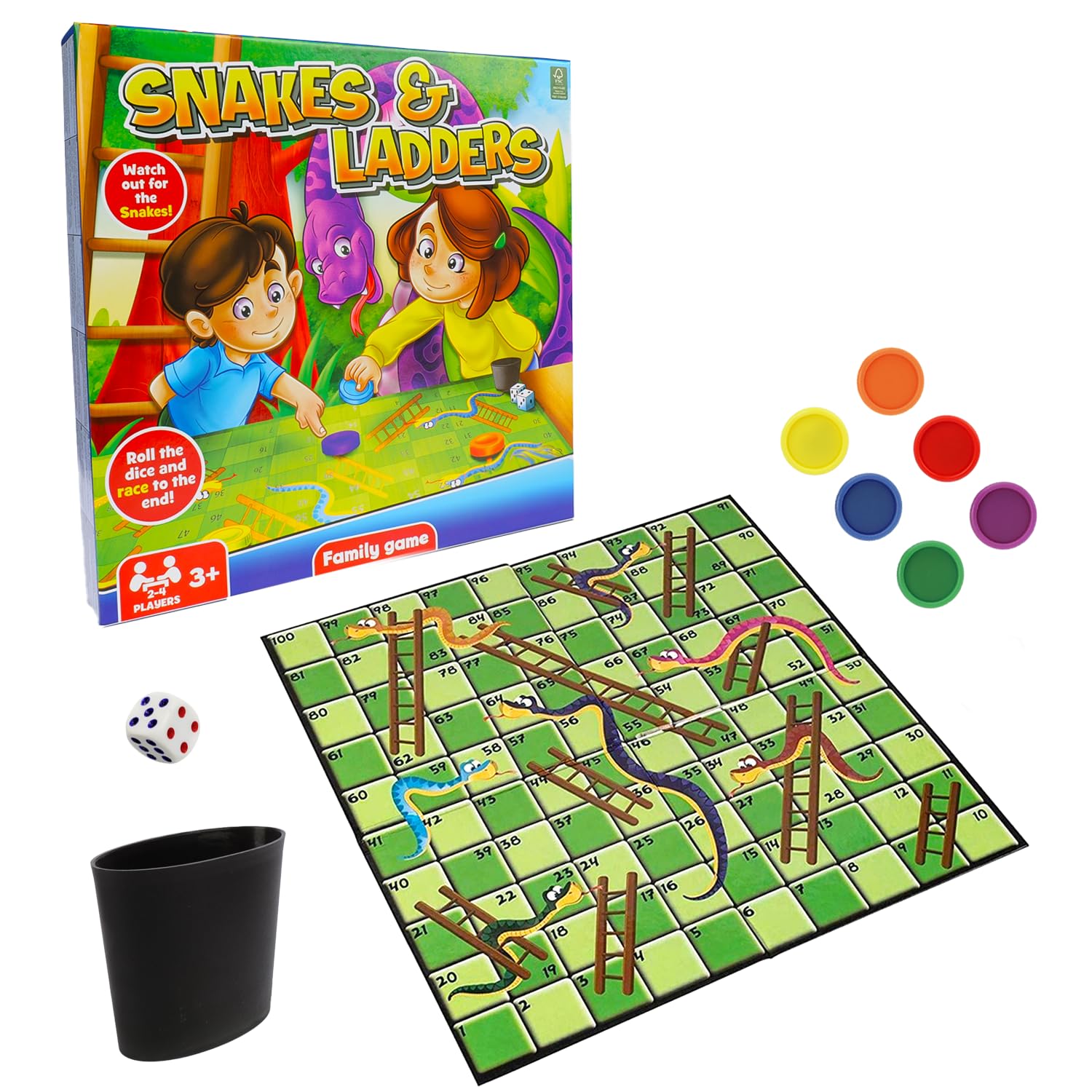 #14 — Classic Snakes & Ladders - Game for Children and Adults, Tra...