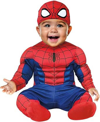 Spirit Halloween Spider-Man Toddler Suit Costume, Officially Licensed, Kids Marvel Costumes, Spider-Man Muscle Jumpsuit