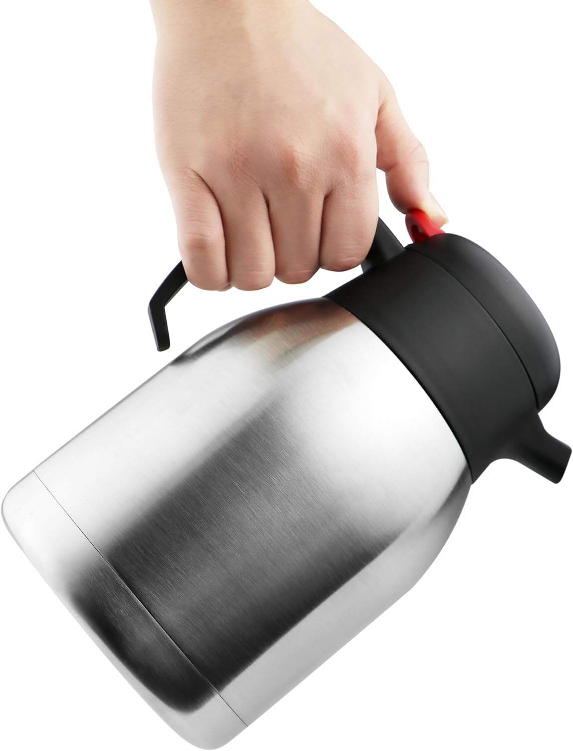 American Dream 51 oz Double Wall Stainless Steel Carafe, 1.5 L Insulated Beverage Pitcher with Handle, Reusable Coffee and Tea Server