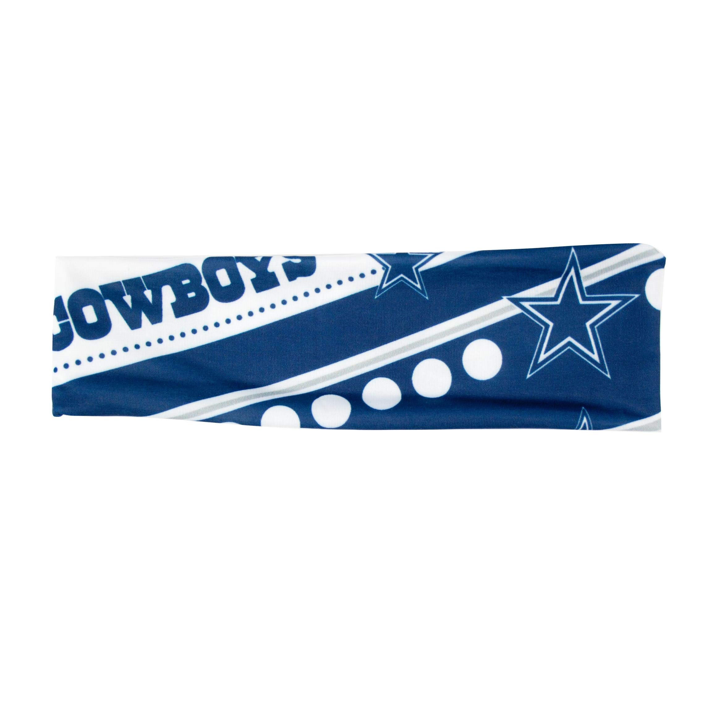 Littlearth Unisex-Adult NFL Dallas Cowboys Stretch Headband, Team Color, One Size, (300413-COWB-1)