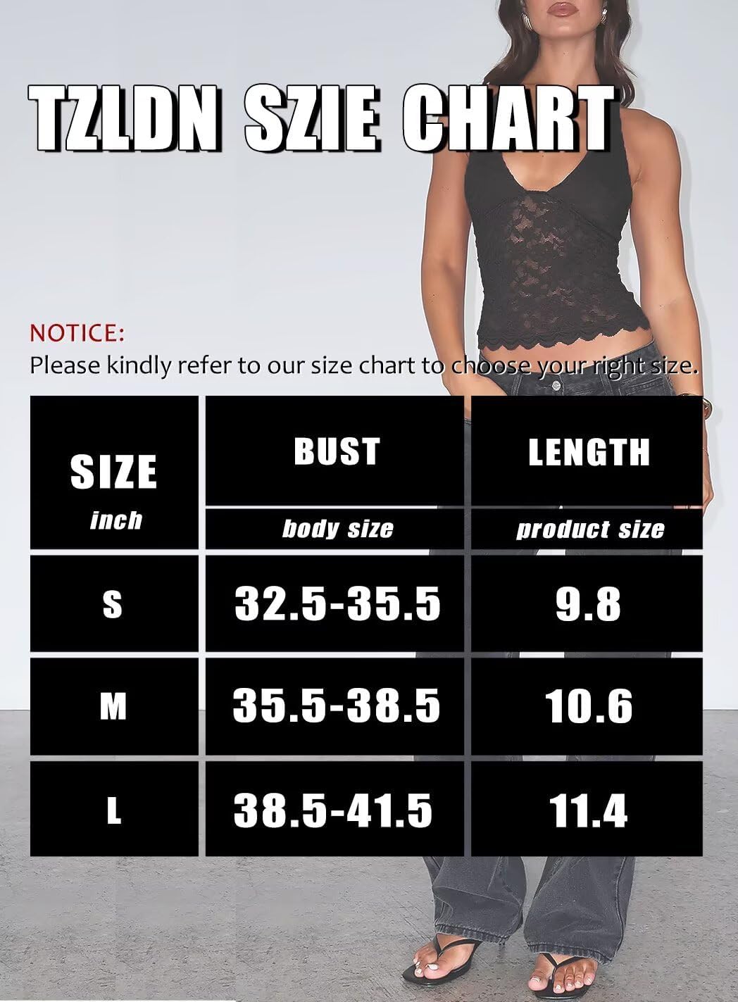 TZLDN Women's Sexy Deep V Neck Halter Lace Going Out Tops Sleeveless Trendy Cute Y2k Slim Fitted Summer Crop Tank Tops - Image 6
