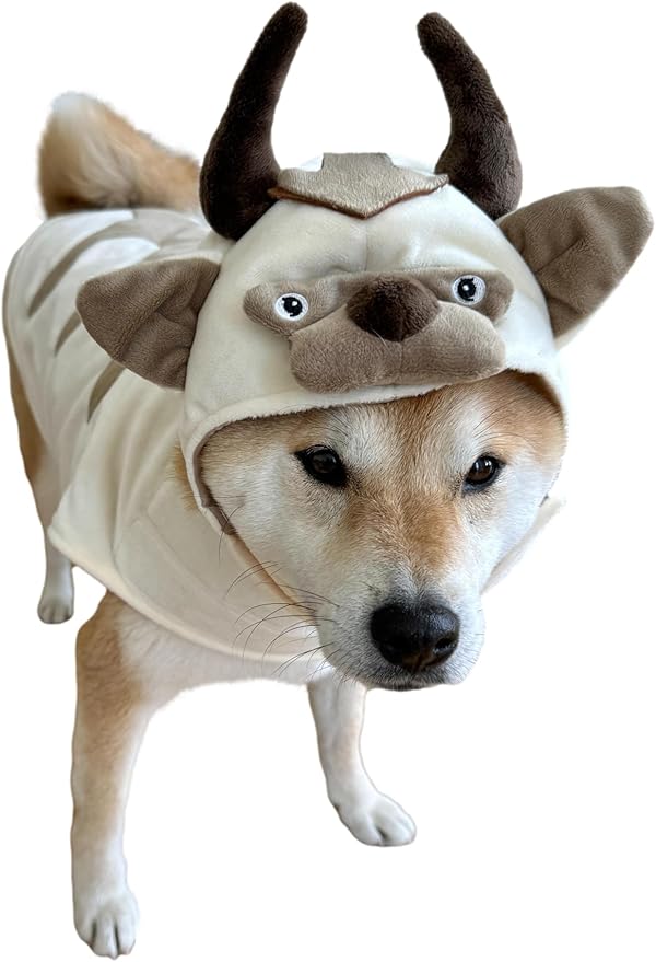 Disfraz de perro ComfyCamper Oxen Vikingo con sombrero y capa, talla mediana miniatura 4
