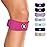 Sleeve Stars Swedish Brand Patellar Tendon Support Strap for Women & Men Effective Osgood Schlatter Knee Brace Youth & Kids Knee Brace with 3 Adjustable Length fits 12-24 (Single/Hot Pink/Adult)