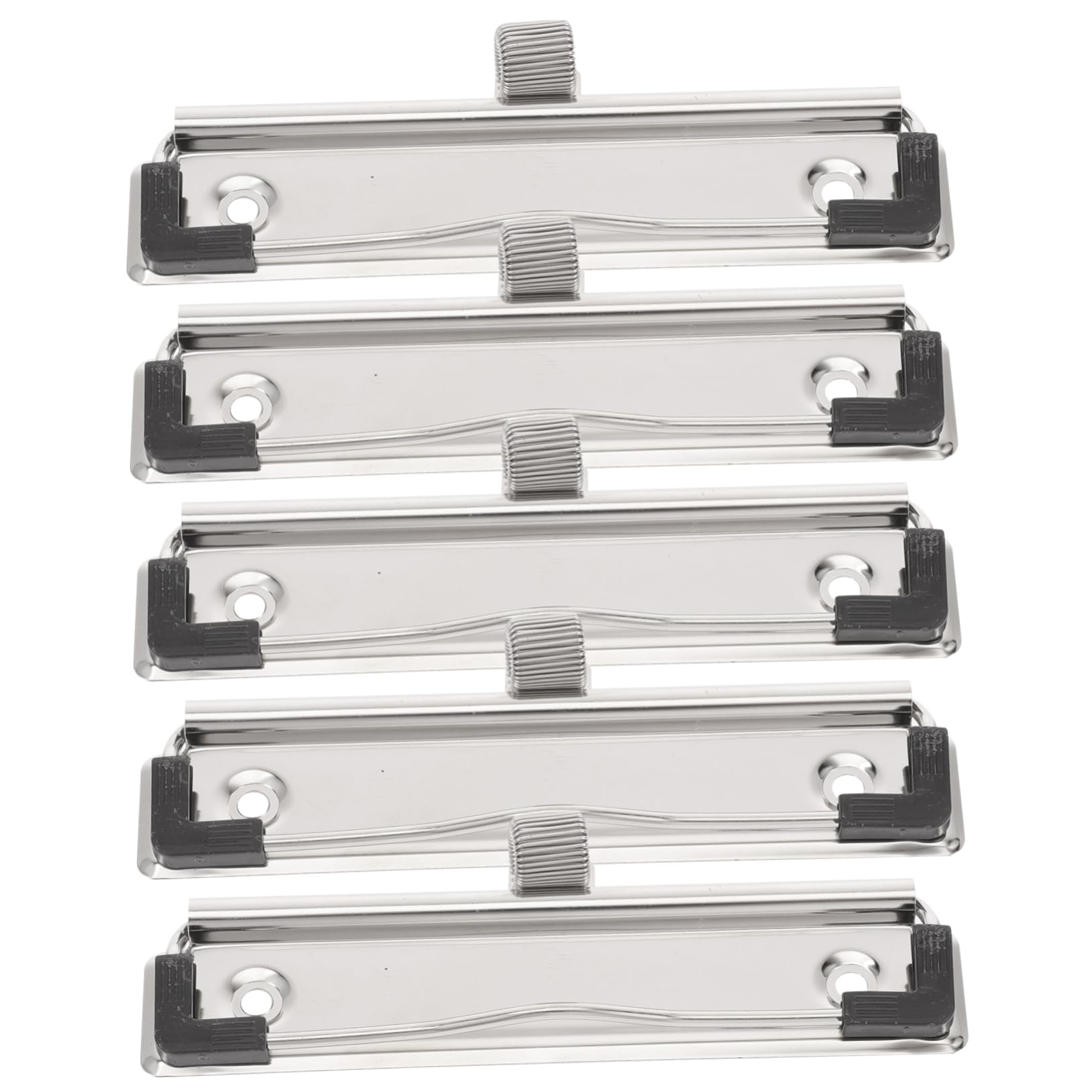 POPETPOP 5pezzi Clip Portablocco in Metallo Resistente Montabile Per Appunti Ufficio Scuola e Casa Accessori Scrivania Multifunzionali e Compatte