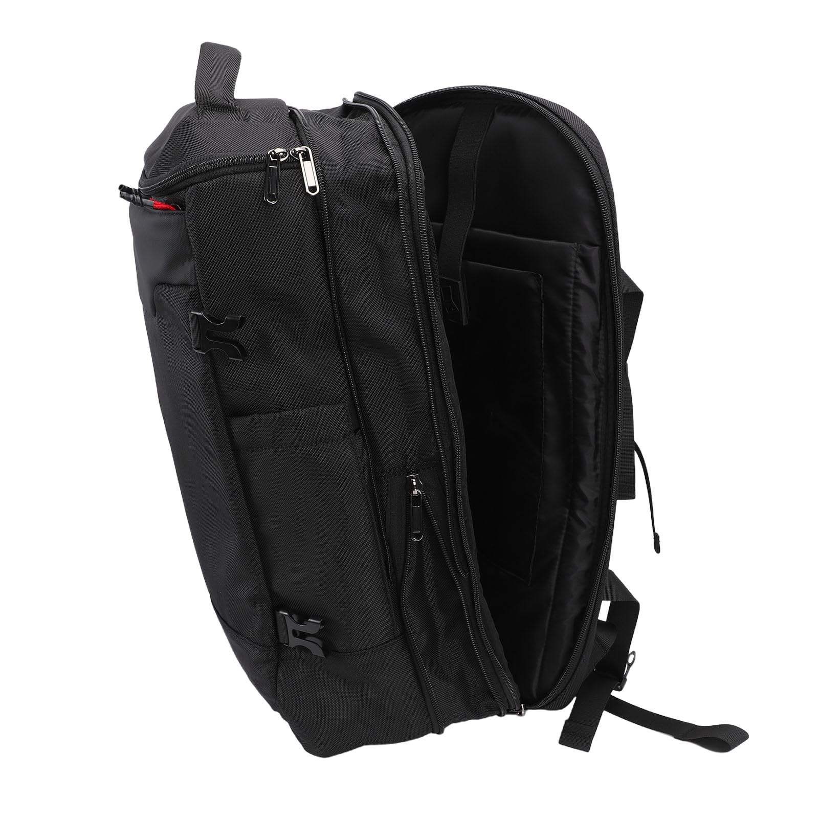 Fdit Sac à Dos de Voyage à Compression Sous Vide, Sac à Dos Extensible avec Pompe électrique pour la Randonnée, les Déplacements Professionnels, Sangle de Bagage et Bretelles