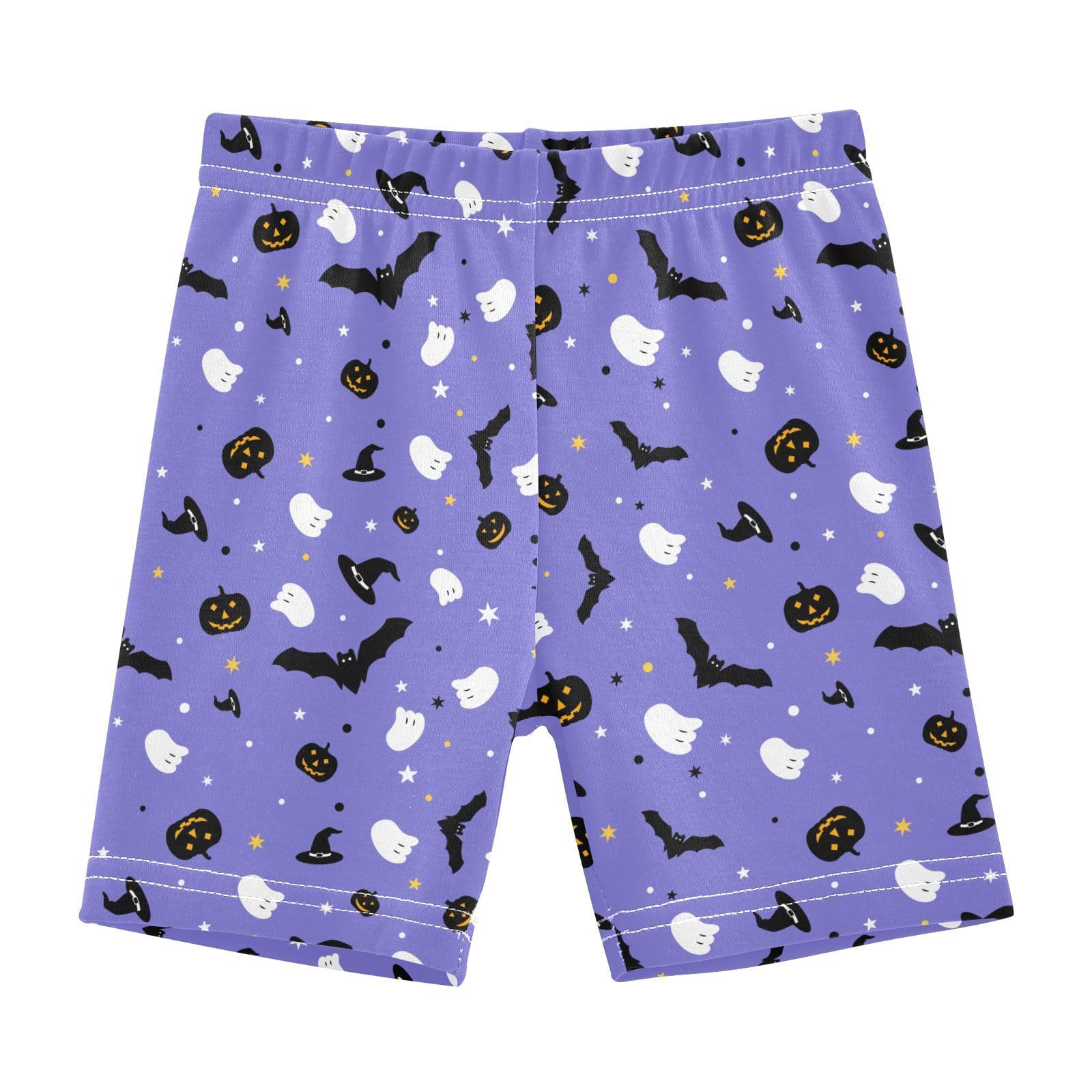 JHKKU Girls Halloween Shorts Cotton Cartwheel Bike Kids Biker Under Dress Dance Short Girl Clothes 10Y